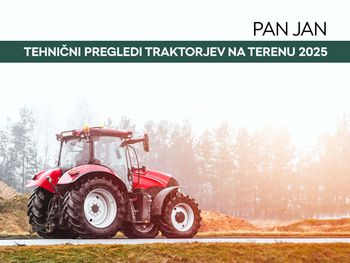 Tehnični pregledi traktorjev na terenu 2025 