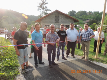 Otvoritev ceste Vizore od Cehnerjevih do Koštomajevih Otvoritev ceste Vizore od Cehnerjevih do Koštomajevih