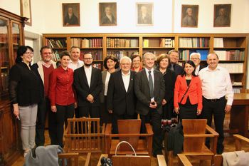 Družina Gregorc in predstavniki Frankolovega v Ljubljani