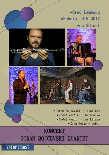Povabilo na koncert: Goran Bojčevski Quartet