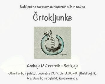 Knjižnica Vojnik vabi na razstavo Črtokljunke Knjižnica Vojnik vabi na razstavo Črtokljunke