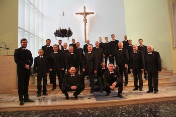 Člani moškega zbora s Frankolovega na adventnem Dunaju