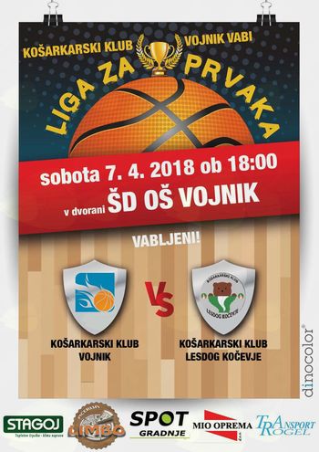 Z zmago do naslova prvaka (KK Vojnik : KK Lesdog Kočevje)