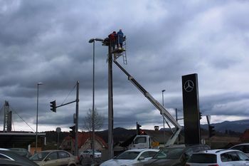 Štorkljino gnezdo v Arclinu čaka na ptice