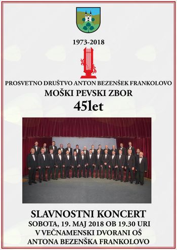 Slavnostni koncert Moškega pevskega zbora Anton Bezenšek Frankolovo