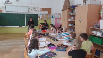 Obisk francoske študentke na OŠ Antona Bezenška Frankolovo