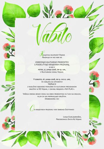 Krajevna skupnost Vojnik praznuje