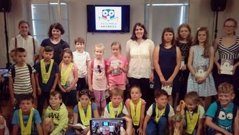 Vid Žveglič, zmagovalec likovno-literarnega natečaja Naša mala knjižnica