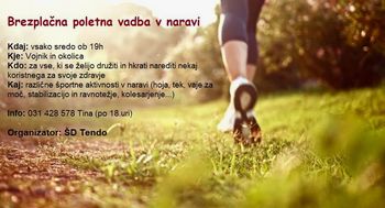 Brezplačna poletna vadba v naravi