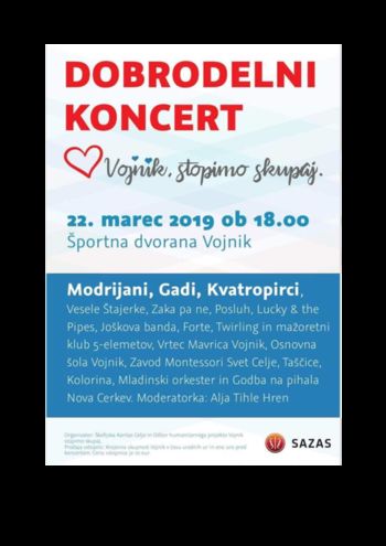 Dobrodelni koncert "Vojnik, stopimo skupaj"