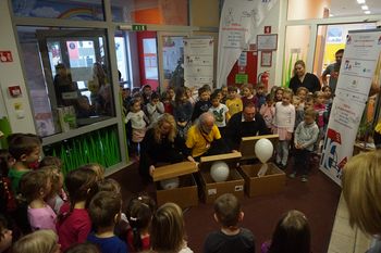 Obisk Hiške eksperimentov v Vrtcu Mavrica
