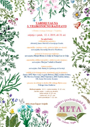 Vabilo na 3. velikonočno razstavo   