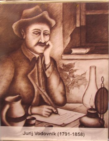 Povabilo na razstavo »Jurij Vodovnik – podobe iz njegovega življenja«                                                                    