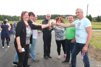 Utrinki z odprtja ceste v Pristavi