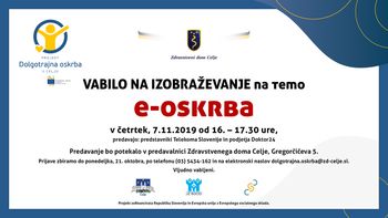 Vabilo na izobraževanje na temo e-oskrba