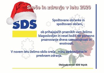 Voščilo SDS Vojnik Voščilo SDS Vojnik