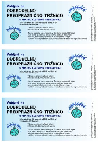 Povabilo: Predpraznična tržnica v Vojniku Povabilo: Predpraznična tržnica v Vojniku