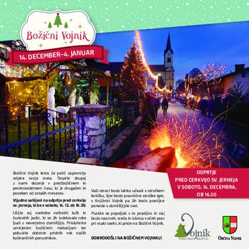 Povabilo na odprtje Božičnega Vojnika