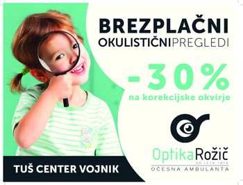 Po popust za očala v Optiko Rožič v Vojniku