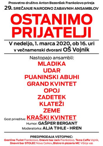 Povabilo: Ostanimo prijatelji Povabilo: Ostanimo prijatelji