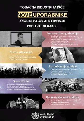 31. maj – Svetovni dan brez tobaka: Zaščitimo mlade pred manipulacijo tobačne industrije, preprečimo rabo tobaka in nikotina med mladimi
