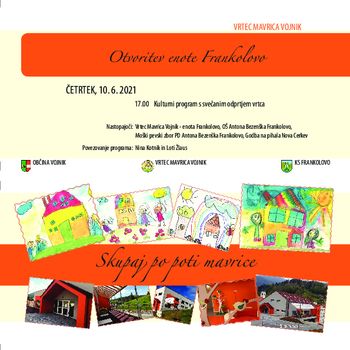 Otvoritev enote Frankolovo:  Skupaj po poti mavrice