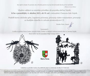 Osrednja prireditev ob prazniku občine Vojnik