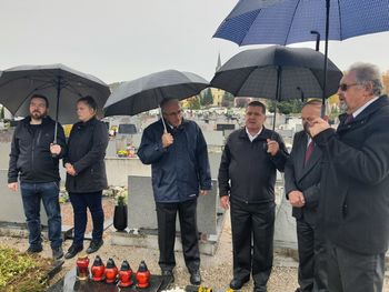 Slovesnost ob grobu dr. Antona Novačana v Vojniku, 23. 10. 2021