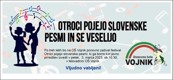 OTROCI POJEJO SLOVENSKE PESMI