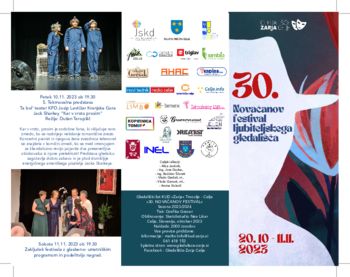 30. Novačanov festival ljubiteljskega gledališča 2023 30. Novačanov festival ljubiteljskega gledališča 2023