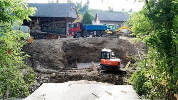 Izgradnja nadomestnega mostu čez Hudinjo v Polžah (Soržev mlin) Izgradnja nadomestnega mostu čez Hudinjo v Polžah (Soržev mlin)