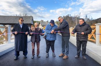 Foto utrinki: Odprtje mostu v Polžah in predstavitev sanacije projektov