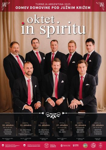 Oktet In.spiritu v Argentino: Odmev domovine pod Južnim križem