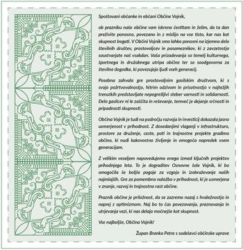 Županovo voščilo ob občinskem prazniku