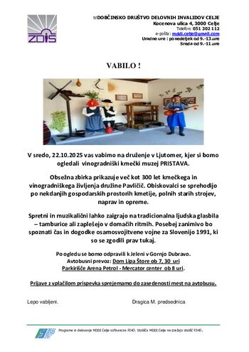 Obvestila MDDI Celje