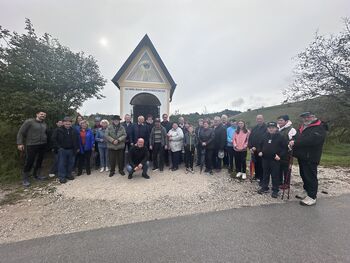 Blagoslov prenovljene Videnškove kapele na Zlatečah pri Novi Cerkvi