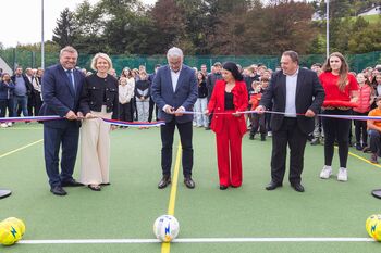 Slovesno odprtje športnega igrišča na Frankolovem