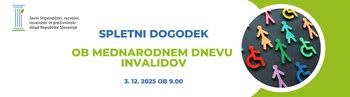 Toplo vabljeni na spletni dogodek ob mednarodnem dnevu invalidov 3. 12. 2025