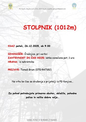 POHOD NA STOLPNIK