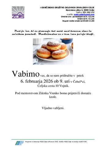 Obvestila MDDI Celje