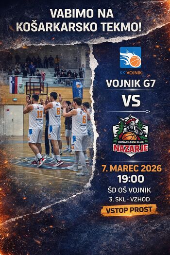 KK VOJNIK G7 : KK NAZARJE