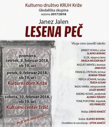 Lesena peč v Križah