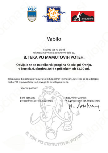 8. TEK PO MAMUTOVIH POTEH