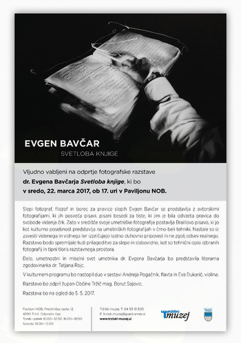 Fotografska razstava dddr. Evgena Bavčarja Svetloba knjige v Paviljonu NOB