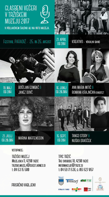 Tržiški muzej napoveduje tretji cikel glasbenih večerov