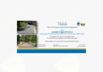 Odprtje nove ceste v Kovorju