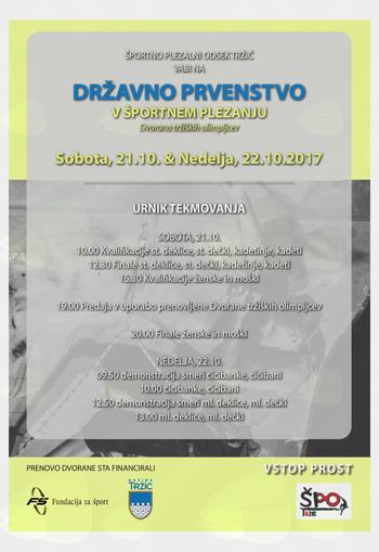 Državno prvenstvo v športnem plezanju v Tržiču