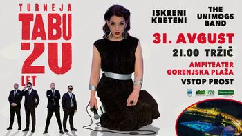 Skupina Tabu na Gorenjski plaži - koncert bo ob vsakem vremenu