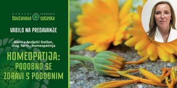 Predavanje HOMEOPATIJA: PODOBNO SE ZDRAVI S PODOBNIM