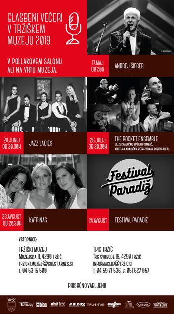 TUDI LETOS VELIKO ODLIČNE GLASBE NA KONCERTIH V TRŽIŠEM MUZEJU